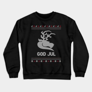 God Jul Merry Christmas Norway Sweden Viking Reindeer Xmas Shirt Crewneck Sweatshirt